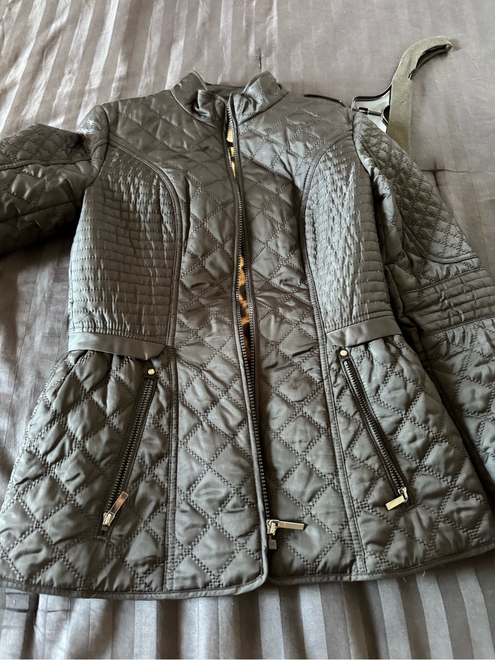 Laundry By Shelli Segal Quilted Black Puffer Jacket
